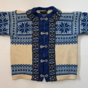 Nordstrikk Norweigan Fur Winter Sweater Creme/Blue